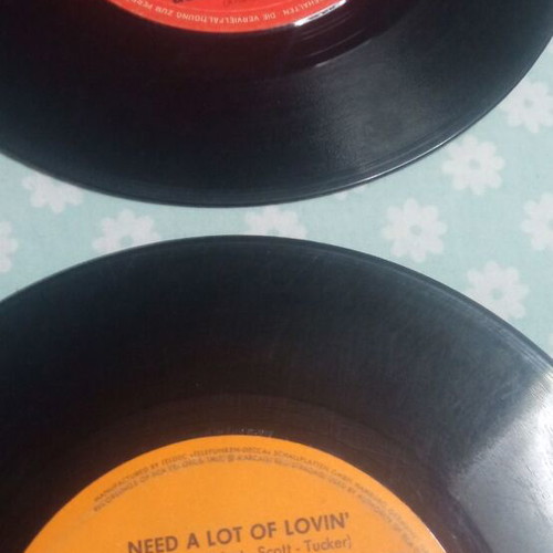 Vinyl records used, pack of 28, German and English