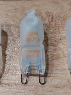 Osram Halopin G9 40W light bulbs pack of 3 like new