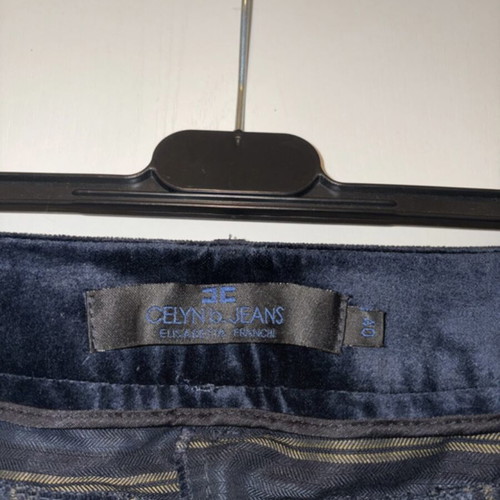 Vintage Elisabetta Franchi pants petite size 40 new, black and blue