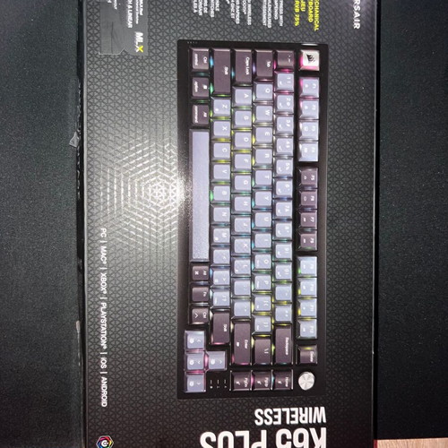 Corsair K65 Plus Wireless Gaming Keyboard like new