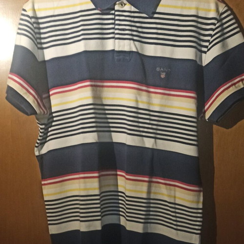 Gant polo shirt used, multicolor, size L in very good condition