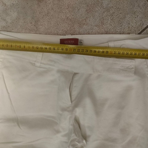 Guess white pants used, sizes S and M