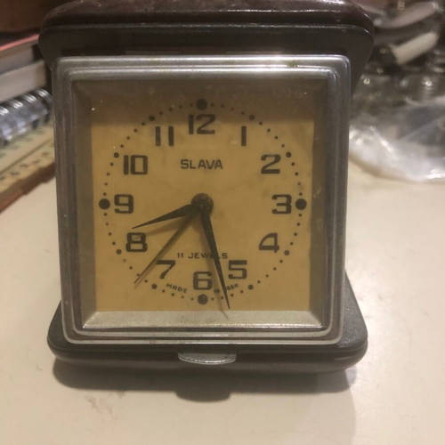 Travel clock old used