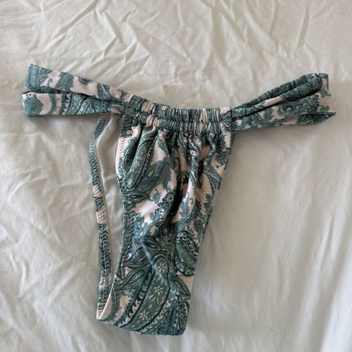 Vassia Kostara bikini set like new, turquoise, bottom small top medium