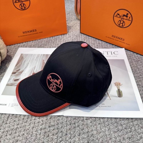 Hermes baseball cap black and white, new, streetwear style