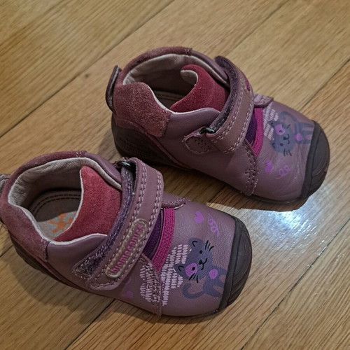 Biomecanics baby shoes used, leather, size 18, purple
