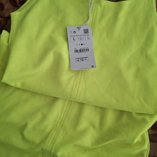 Zara Dress Yellow Lime Green New, Slim Fit -  5,00 - Vendora.cy