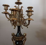 Brass candlestick 7 holders like new with carved details