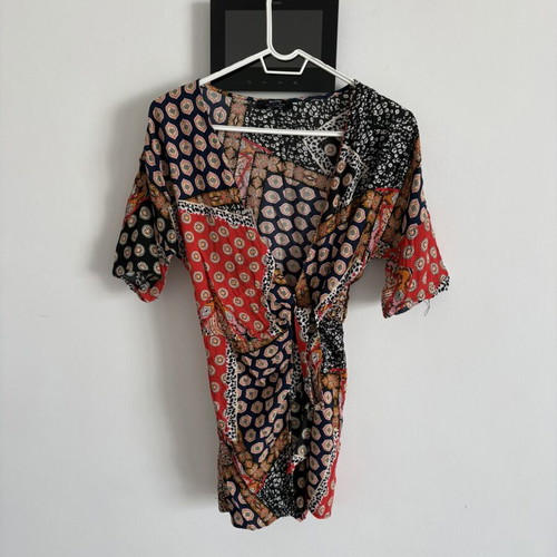 Bershka boho jumpsuit with side zipper, colorful