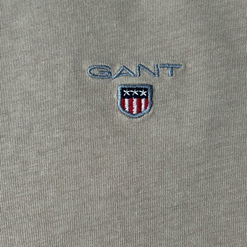Gant t-shirt with original logo used, beige, size L