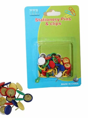 Monochrome pins new, pack of 50