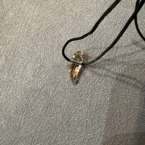 Men's Swarovski necklace new with clear crystal minimal design