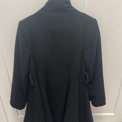 Princess Cut handmade coat like new, worn twice, size Small, black and gray