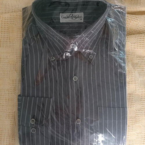 M Giannopoulos Long-Sleeve Shirts New, Gray and Purple