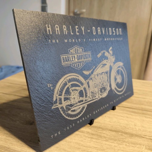 Decorative Harley-Davidson 1933 Big Twin slate plaque new