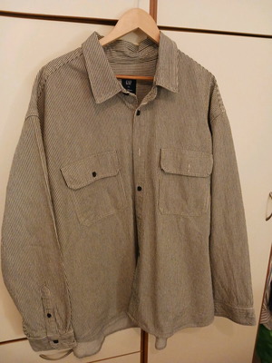 Gap jacket oversized men's shirt new, black and white