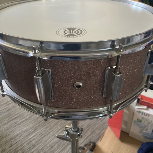 Snare drum steel custom 14x5.5 refurbished with Gibraltar throw off