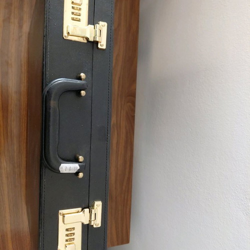 Office document briefcase new black