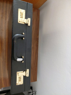Office document briefcase new black
