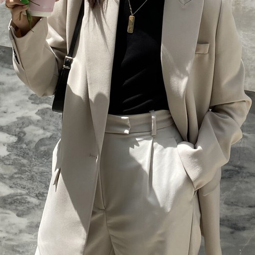 Zara beige blazer, size S, straight cut