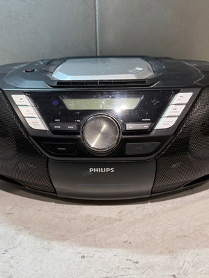 Boombox Philips used with Bluetooth, CD and USB player, cassette not working