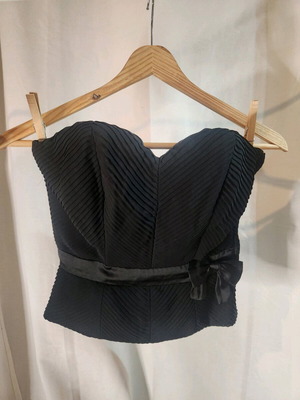 Κορσές H&M μαύρος σαν καινούργιος, τοπ με φιόγκο