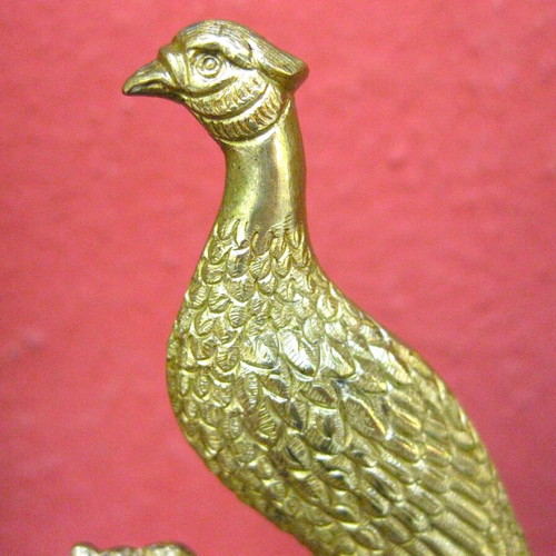 Decorative pheasant bronze used with gilding