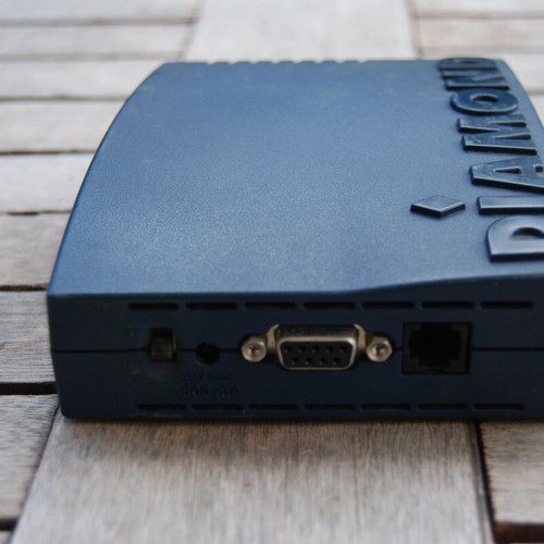 Diamond Supra Express 56e PRO dial-up modem used with transformer