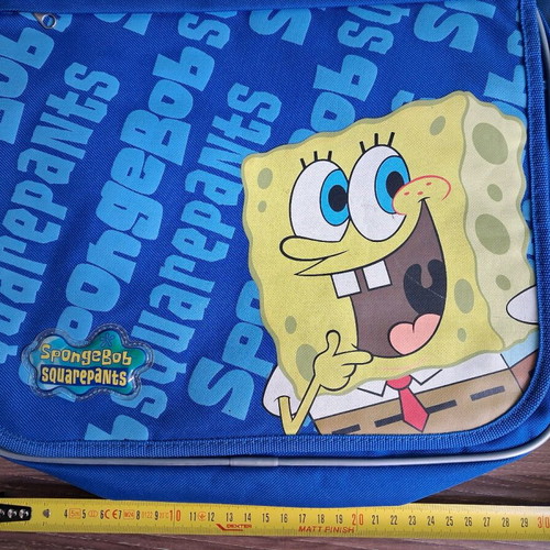 SpongeBob SquarePants Kids Blue and Yellow Shoulder Bag New