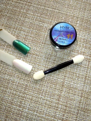 Σκόνη HNM No - 06 Green 1gr Mermaid Rowder Nail νέα για μανικιούρ και πεντικιούρ