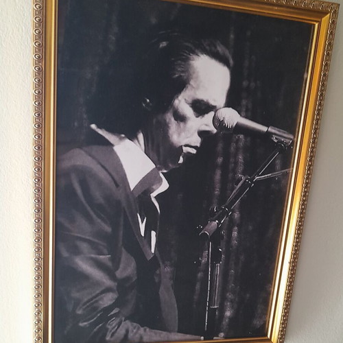 Nick Cave photo poster 32×23cm with frame new