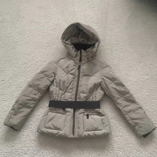 Zara puffer jacket like new, beige, size L (runs small)