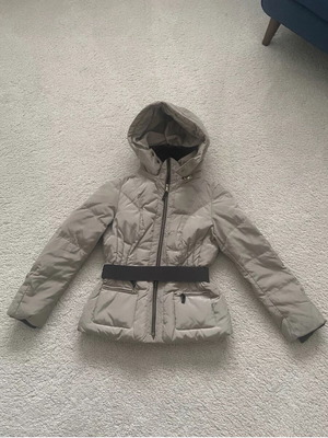 Zara puffer jacket like new, beige, size L (runs small)