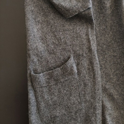 Vintage Italian cashmere angora cardigan like new, grey, size S