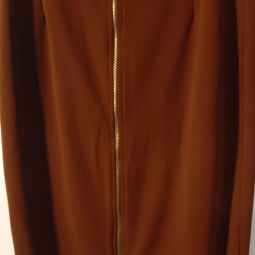 Winter skirt brown ecru used, plus size, slim fit