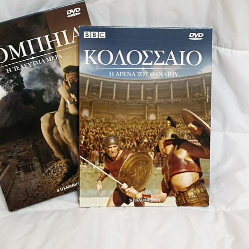 Historical DVD Pompeii & Colosseum BBC documentaries like new