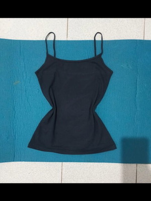 Esmara Slim fit αμάνικο μπλουζάκι μπλε μεταχειρισμένο, XS