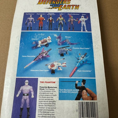 Vintage Galoob Defenders of the Earth The Phantom (1985) sealed like new