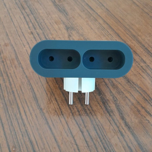 Legrand adapter like new with 2 bipolar sockets, USB A and USB type C
