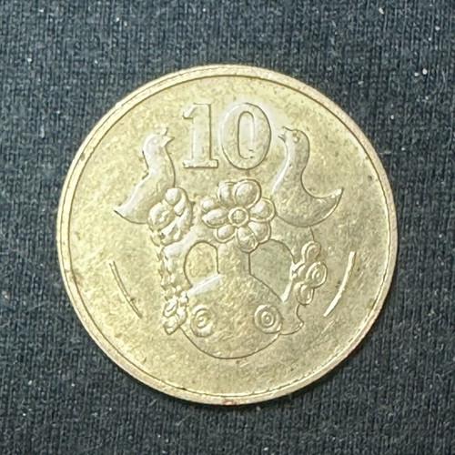 10 Cents Cyprus 1983 used in very good condition