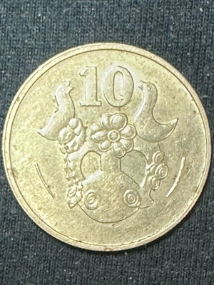 10 Cents Cyprus 1983 used in very good condition