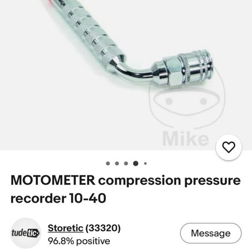 Motometer engine compression tester used