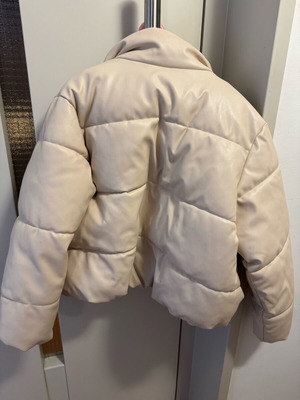 Zara jacket for 10-year-old girl like new, cream leatherette