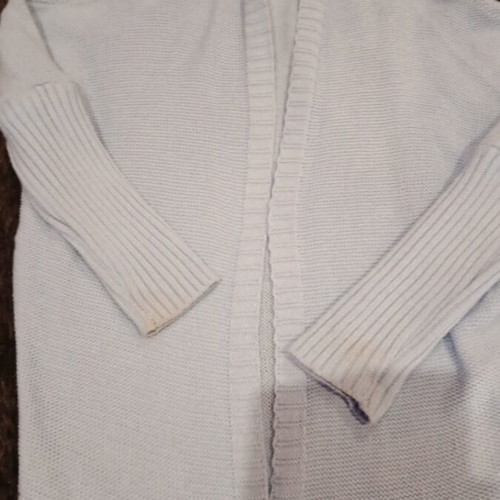 Knitted cardigan like new one size blue