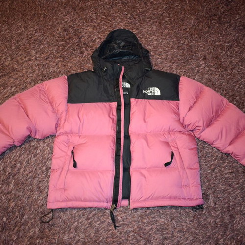 The North Face 96 Retro Nuptse men's jacket used, size M, black and pink
