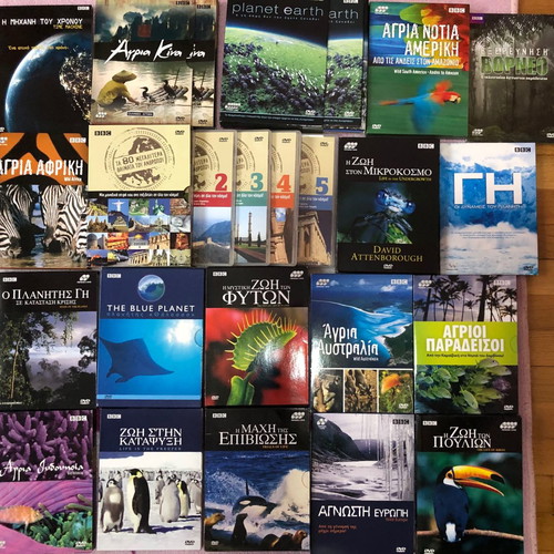 BBC documentary DVD collection used, 19 cases, unused