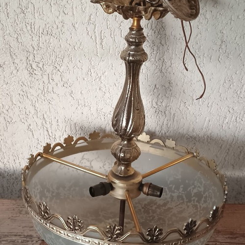 Vintage ceiling light used, diameter 37 cm