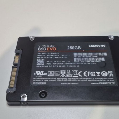 Samsung SSD 860 EVO 250GB SATA 3 Solid State Drive