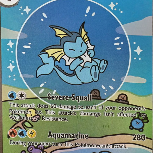 Pokemon Flareon Jolteon Vaporeon Bubble Cards in excellent condition