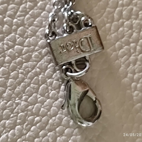 Christian Dior Joy silver charm triple chain bracelet like new